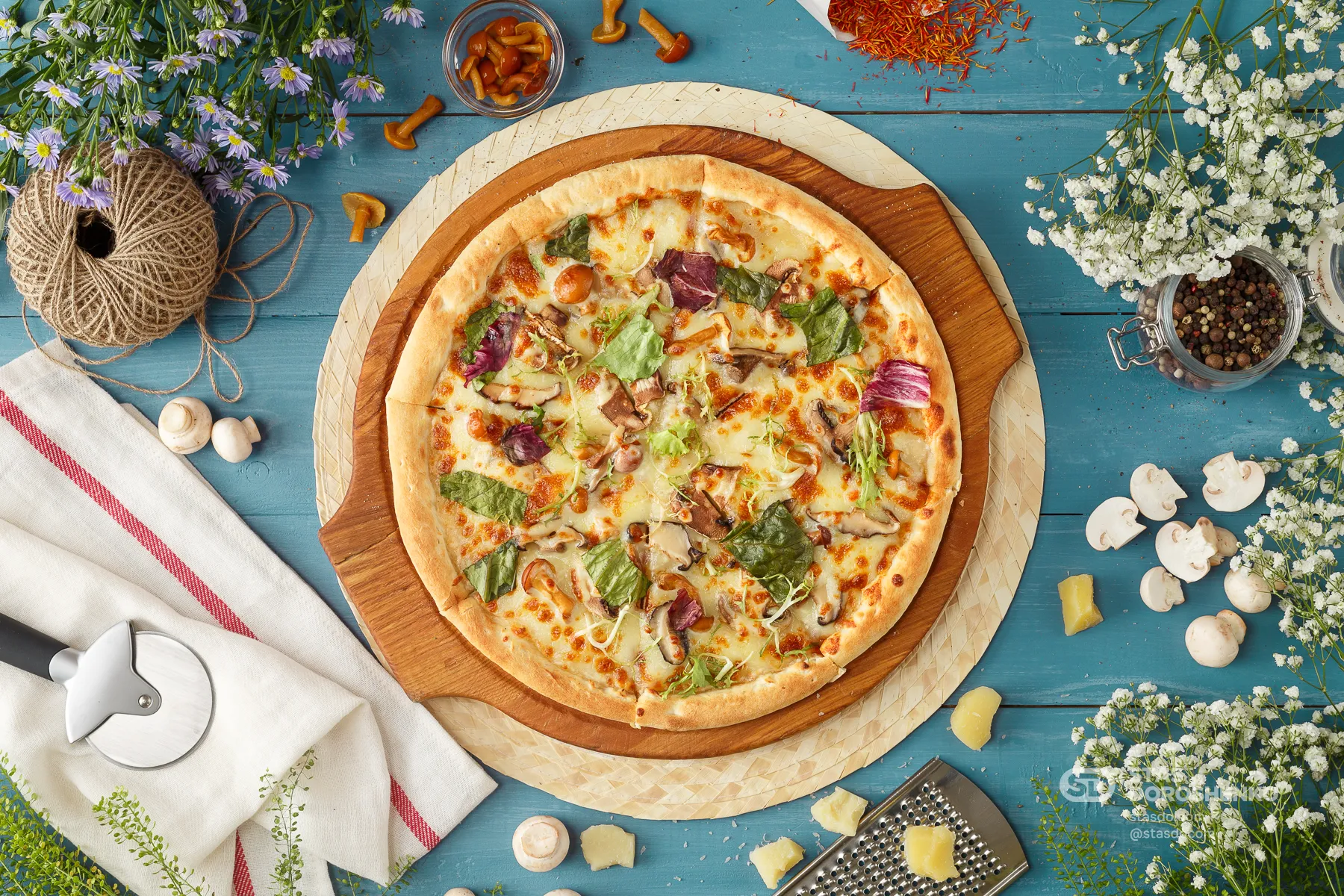 Пицца «Грибная» - рекламная кампания для ПиццаФабрики